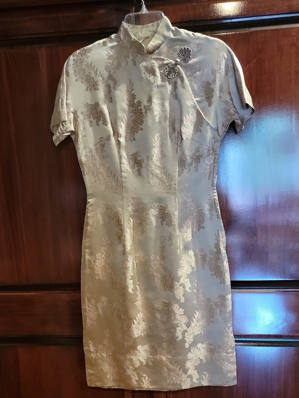 vintage Dynasty "Made in British Crown Colony of Hong Kong" cheongsam dress